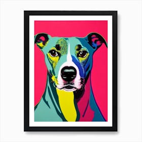 Whippet Andy Warhol Style Dog Art Print
