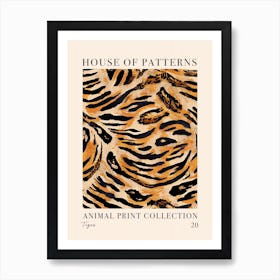 House Of Patterns Tiger Animal Print Pattern 5 Art Print