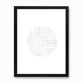 Circle Of Lines 1 Art Print