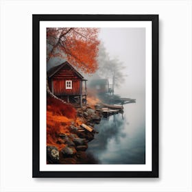 Autumn On The Lake Art Print