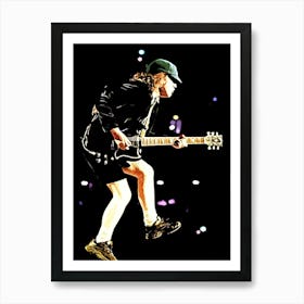 angus young ac dc band music 11 Art Print