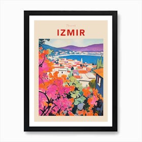 Izmir Turkey 2 Fauvist Travel Poster Art Print