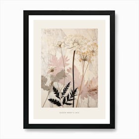 Flower Illustration Queen Annes Lace 5 Poster Art Print