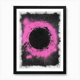 Pink Splatter 1 Art Print