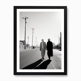 Riyadh, Saudi Arabia, Black And White Old Photo 1 Art Print