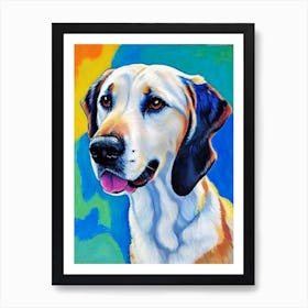 Anatolian Shepherd Dog Fauvist Style Dog Art Print