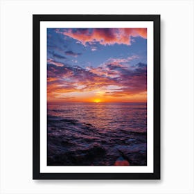 Sunset Cliffs Night V Art Print