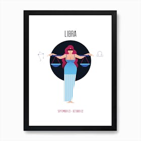 Libra Art Print