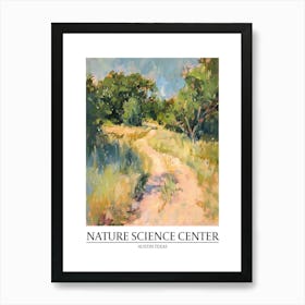 Nature Science Center Austin Texas Oil Painting 3 Poster Art Print