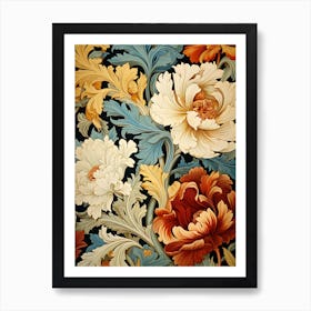 Floral Wallpaper 37 Art Print