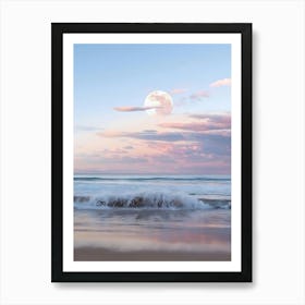 Full Moon Over The Ocean 6 Art Print