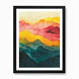 Mountain Ranges 2 Art Print