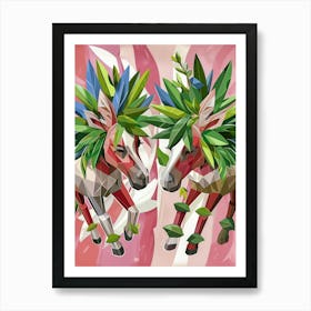 Donkeys Art Print