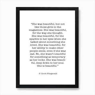 Fitzgerald Quote Art Print