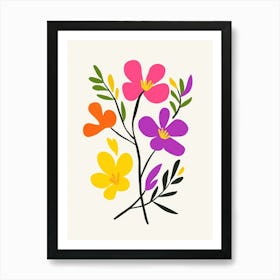 Flowers On A Branch 1 Art Print