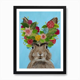 Frida Kahlo Rabbit Art Print