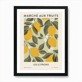 Fruit Market - Lemons Art Print