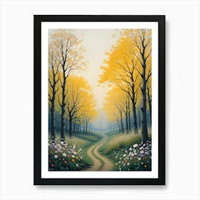 Yellow Path Art Print