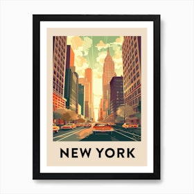 Vintage Travel Poster New York 6 Art Print