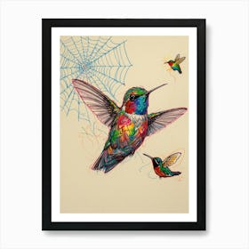 Hummingbirds 4 Art Print