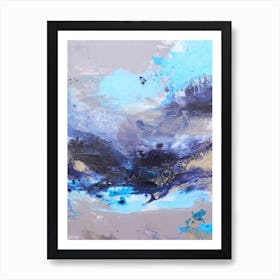  Blue Ocean Abstract Painting 1 Art Print