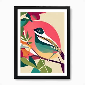 Sparrow Pop Matisse 2 Bird Art Print