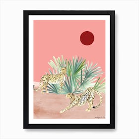 Lazy Afternoon Cheetah Art Print