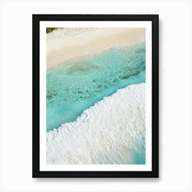 Aerial View Of A Tropical Beach 4 Art Print