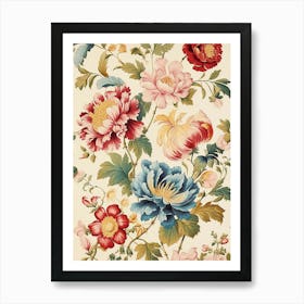 Floral Wallpaper 56 Art Print