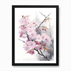 Cherry Blossom Painting 11 Art Print