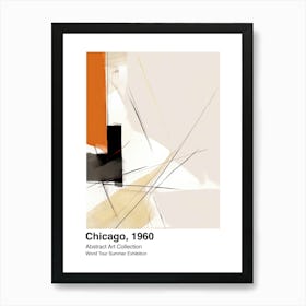 World Tour Exhibition, Abstract Art, Chicago, 1960 7 Art Print