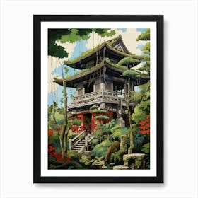 Shinto Shrines Japanese Style 2 Art Print