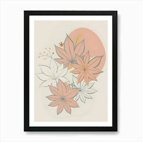 Abstract Flowers 11 Art Print