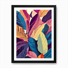 Colorful Leaves Canvas Print 1 Art Print