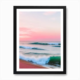 Collaroy Beach, Australia Pink Photography 2 Art Print