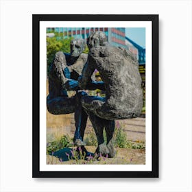 Two Men Talking Art Print