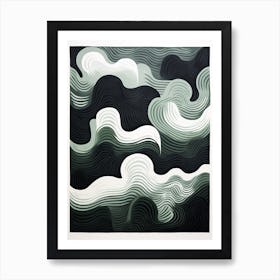 Abstract Atmosphere; Risograph Vintage Aura Art Print