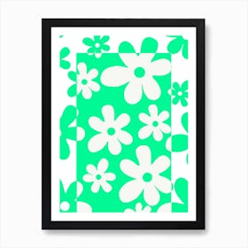 Flower White Space Art Print