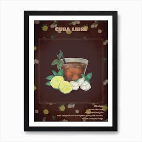 Cocktail Cuba Libre Art Print