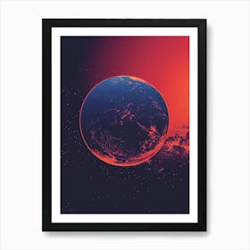 Earth In Space 1 Art Print