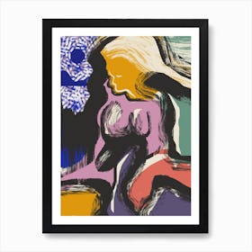 Sitting Muse Abstract Art Print