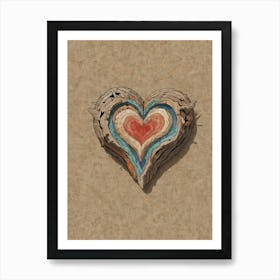 Heart Of Wood Art Print