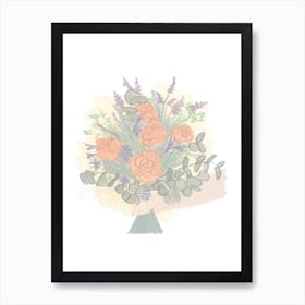 Flower Bunch Art Print