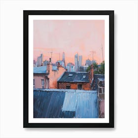 Sydney Rooftops Morning Skyline 3 Art Print