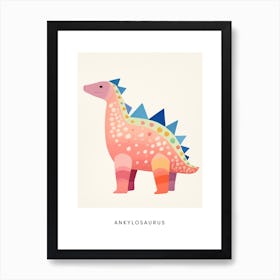 Nursery Dinosaur Art Ankylosaurus 9 Poster Art Print