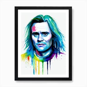 Jim Carrey In Eternal Sunshine Of The Spotless Mind Watercolor 2 Art Print