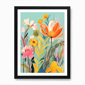 Flowers In The Garden Art Print