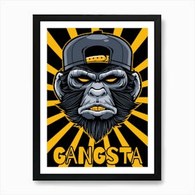 Gangsta Art Print