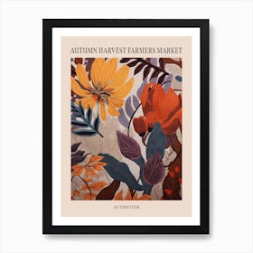 Fall Botanicals Aconitum 3 Poster Art Print