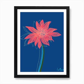 Pink Lotus flower Art Print